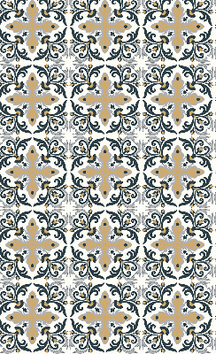 Fabric roller blind Moroccan tile