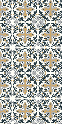 Fabric roller blind Moroccan tile