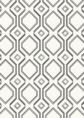Roller blind for large windows rhombus illusion pattern