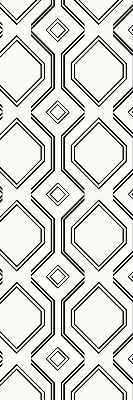 Roller blind for large windows rhombus illusion pattern
