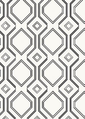Roller blind for large window Rhombus illusion