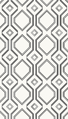 Roller blind for large window Rhombus illusion