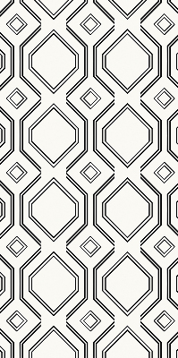 Roller blind for large window Rhombus illusion