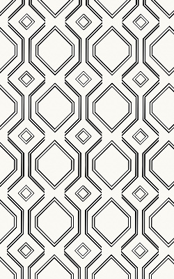 Roller blind for large windows rhombus illusion pattern