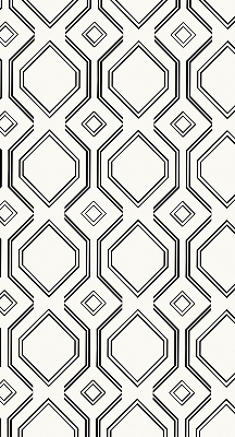 Roller blind for large window Rhombus illusion