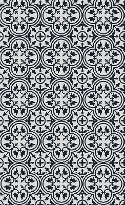 Fabric roller blind Portuguese tile