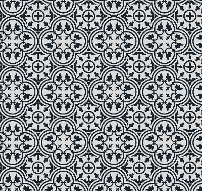 Fabric roller blind Portuguese tile