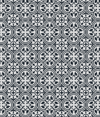 Fabric roller blind Portuguese tile