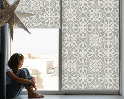 Modern roller blind Portuguese tile