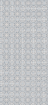 Roller blind for large window Portuguese tile