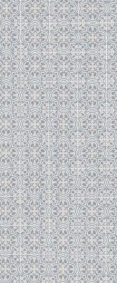 Roller blind for large window Portuguese tile