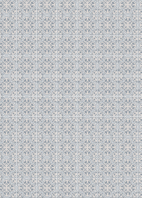 Roller blind for large window Portuguese tile