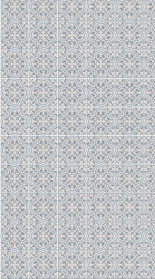 Roller blind for large window Portuguese tile