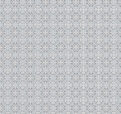 Roller blind for large window Portuguese tile