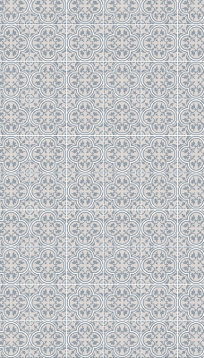Roller blind for large window Portuguese tile
