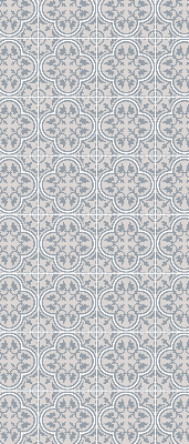 Roller blind for large window Portuguese tile