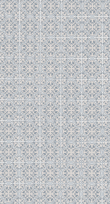 Roller blind for large window Portuguese tile