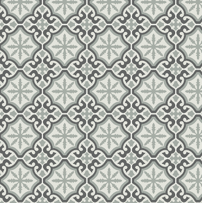 Fabric roller blind Moroccan tile