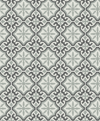 Fabric roller blind Moroccan tile