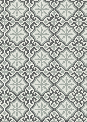 Fabric roller blind Moroccan tile