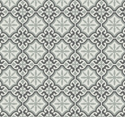 Fabric roller blind Moroccan tile
