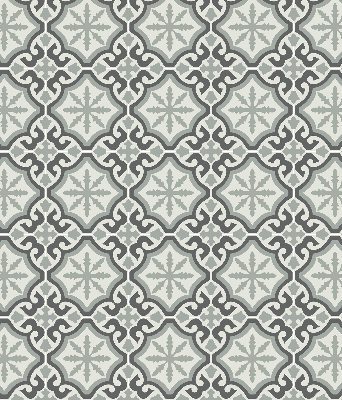 Fabric roller blind Moroccan tile