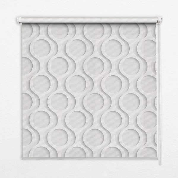 Fabric roller blind A wheel within a wheel