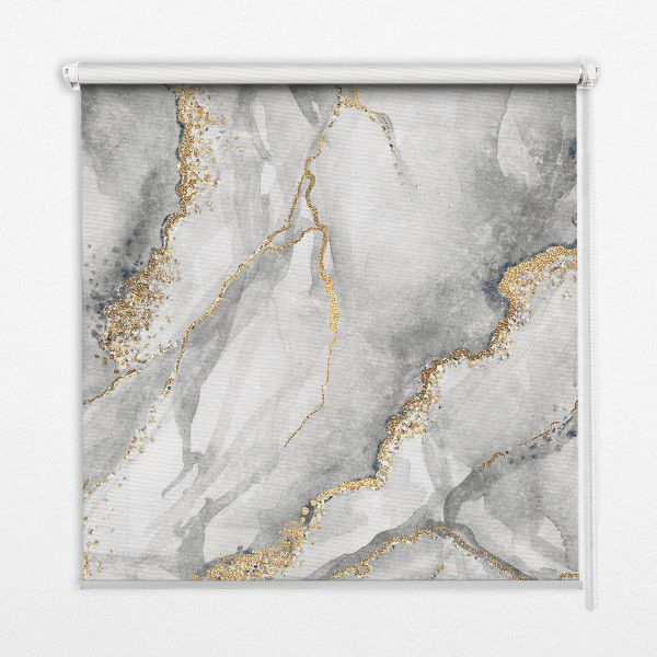 Fabric roller blind Gray marble