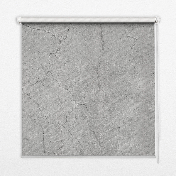 Roller blind for large window Gray marble