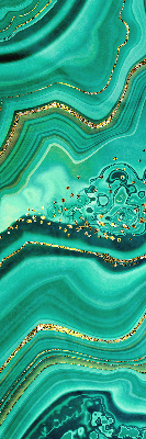 Roller blind for large window Green marble
