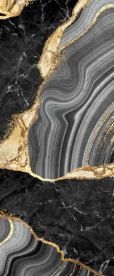 Fabric roller blind Black marble