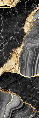 Fabric roller blind Black marble