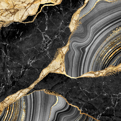Fabric roller blind Black marble