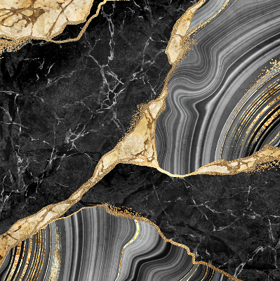 Fabric roller blind Black marble