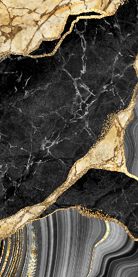 Fabric roller blind Black marble