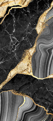 Fabric roller blind Black marble