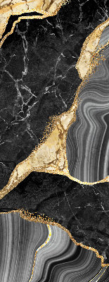 Fabric roller blind Black marble