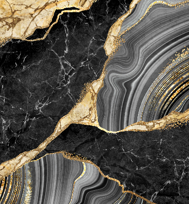 Fabric roller blind Black marble