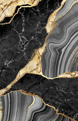 Fabric roller blind Black marble