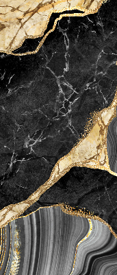 Fabric roller blind Black marble