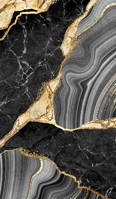Fabric roller blind Black marble