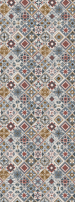 Roller blind for large window Decorative rhombuses