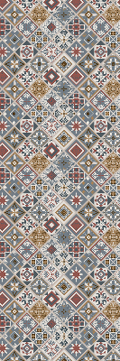 Roller blind for large window Decorative rhombuses