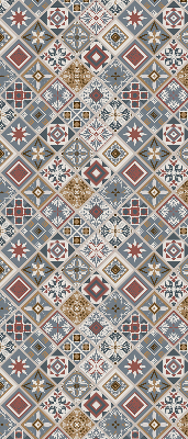 Roller blind for large window Decorative rhombuses