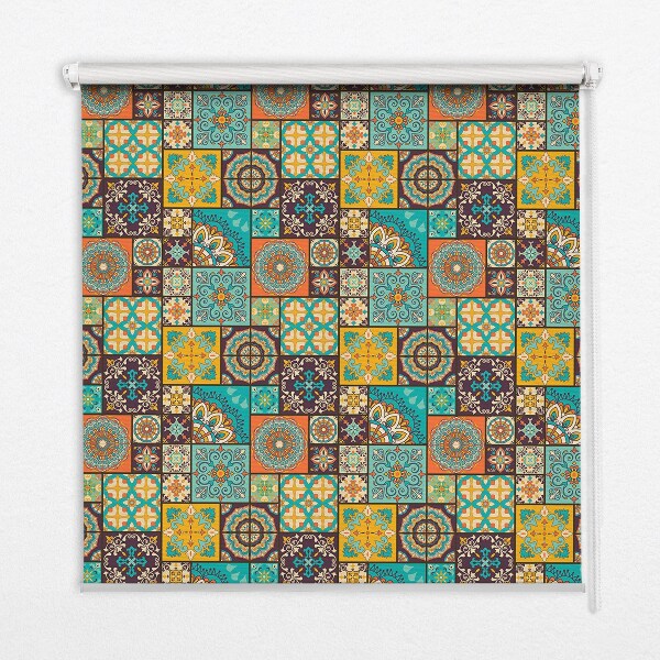 Fabric roller blind Colorful mandala