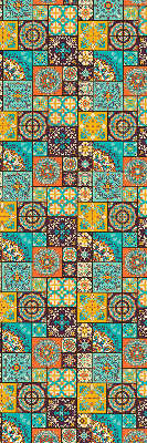 Fabric roller blind Colorful mandala