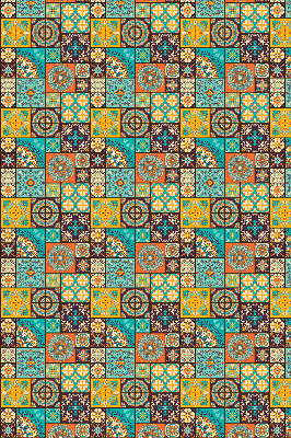 Fabric roller blind Colorful mandala