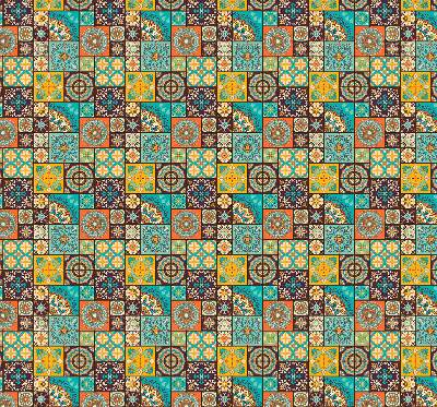 Fabric roller blind Colorful mandala