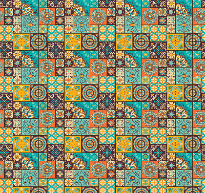 Fabric roller blind Colorful mandala