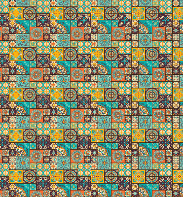Fabric roller blind Colorful mandala